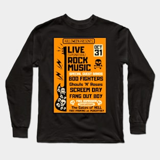 Halloween Presents Live Rock Music Long Sleeve T-Shirt